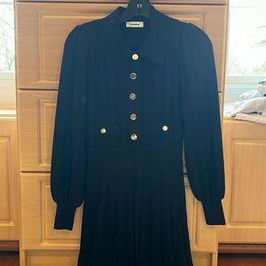 Sandro Classic Navy Dress Size 36 US 4